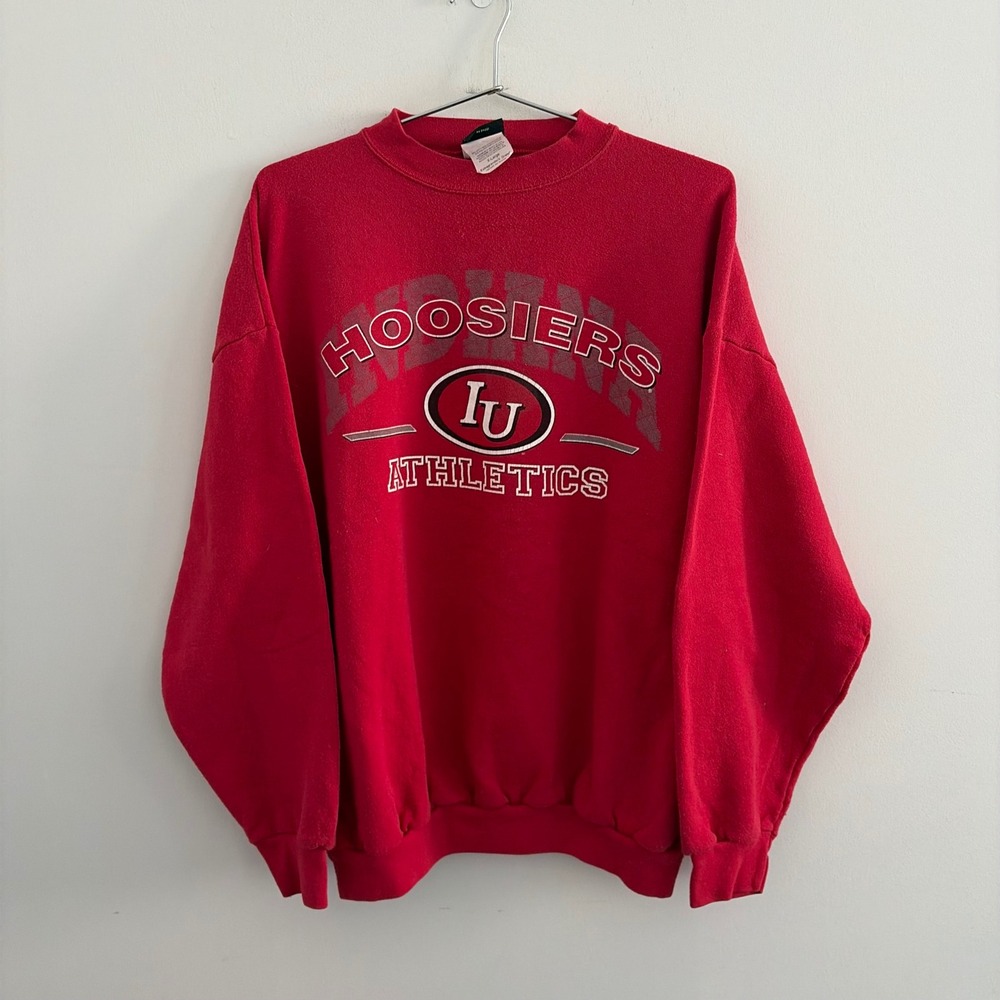 Vintage TSI Indiana Hoosiers Athletics Sweatshirt Red XL Mens